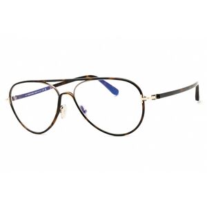 NWT Tom Ford FT5897-B Dark Havana Aviator 57mm Eyeglasses